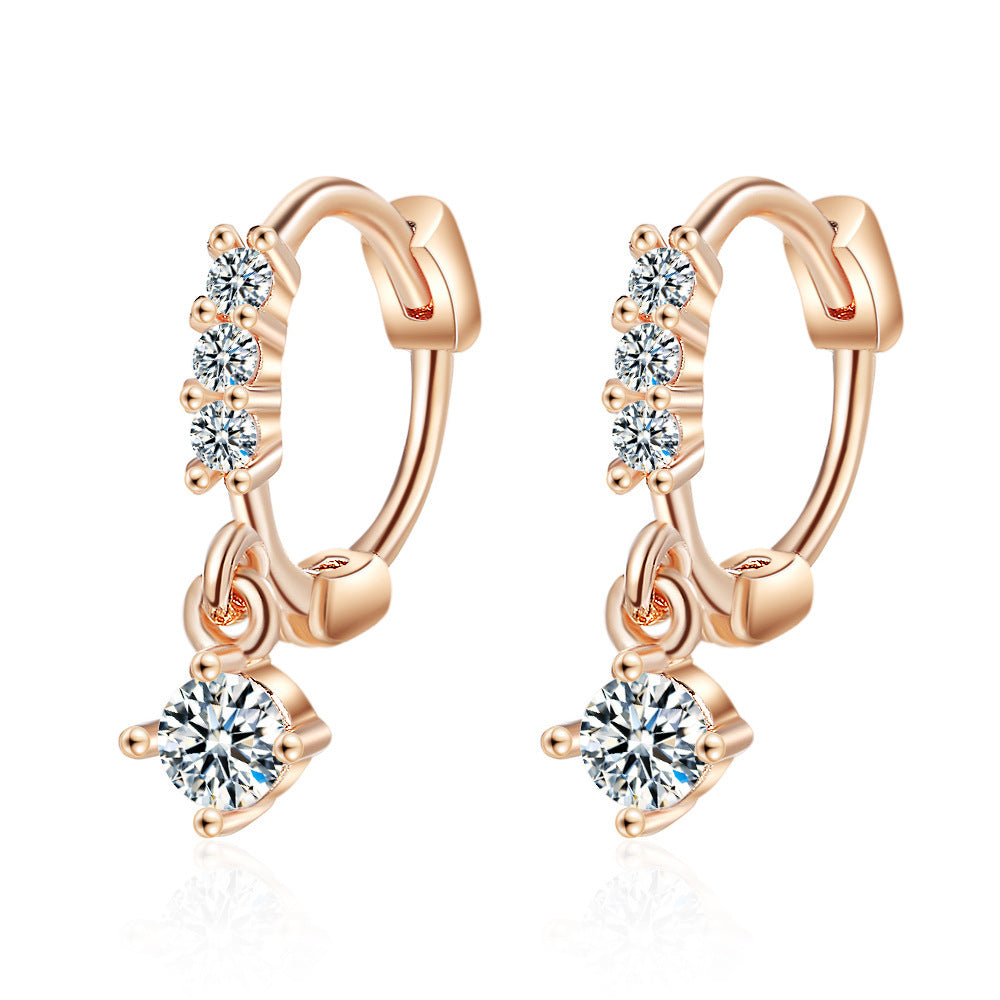 Gang Drill Ear Clip Female Diamond