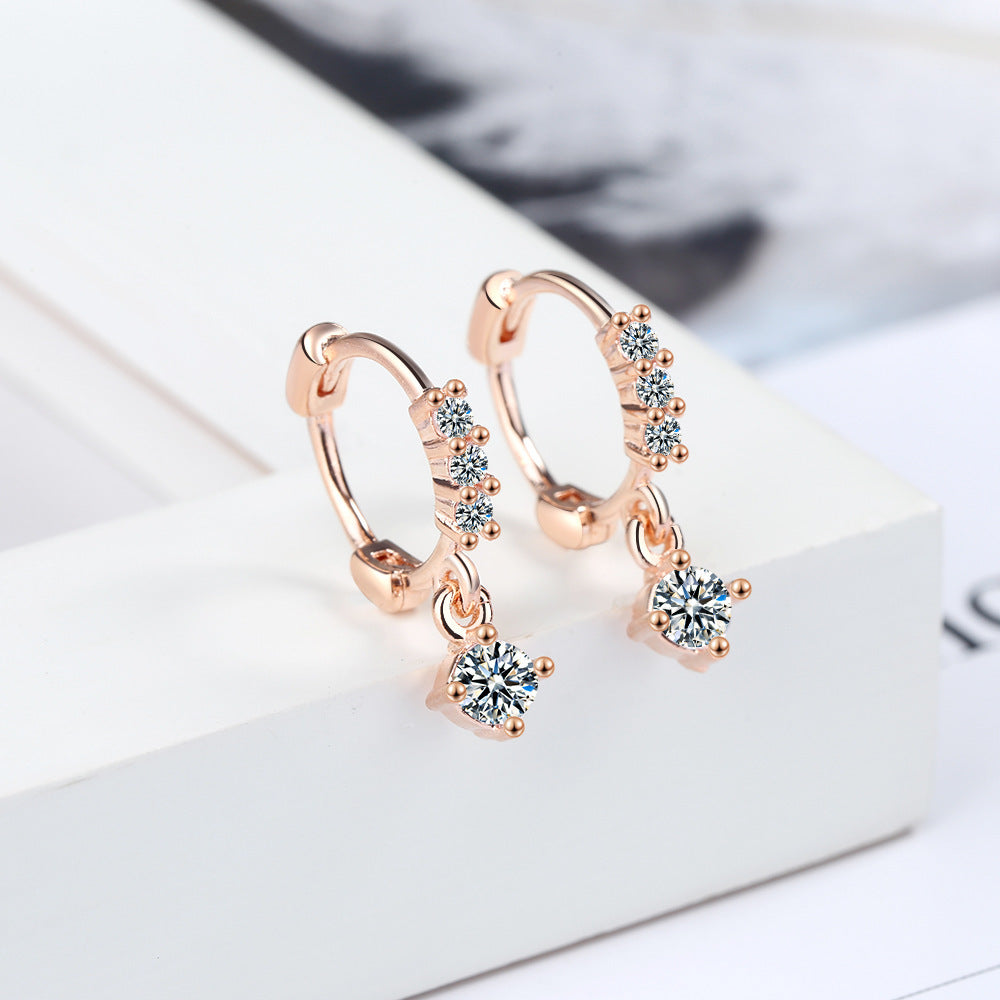 Gang Drill Ear Clip Female Diamond