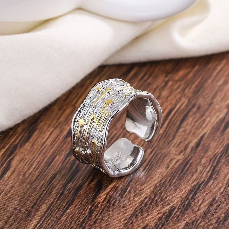 Female Uneven Meteor Shower Ring