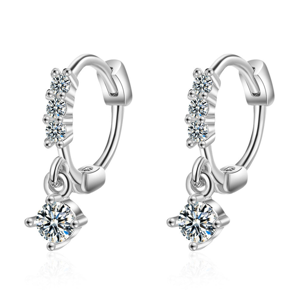 Gang Drill Ear Clip Female Diamond