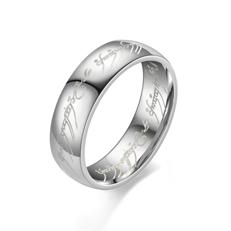 Stainless Steel Hand Jewelry Ring Foreign Trade Jewelry Titanium Steel