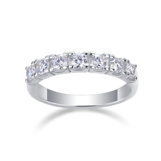 LUCKY 7- A Fashionable And Luxurious Jewelry Piece Set With One-tenth Moissan Diamond, S925 Sterling Silver And Platinum-plated Diamond