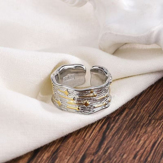 Female Uneven Meteor Shower Ring